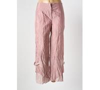 lauren vidal pantalons femme de couleur rose 38
