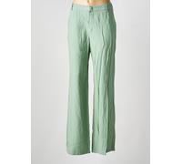 lauren vidal pantalons femme de couleur vert
