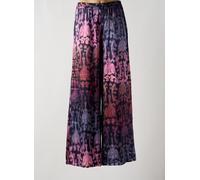lauren vidal pantalons femme de couleur violet