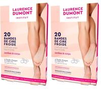 Laurence Dumont - 20 bandes de cire froide Jambes & Corps - Peau sensible : Peau lisse et douce (Lot de 2)