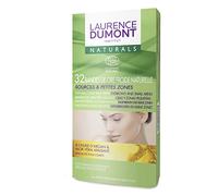 Laurence Dumont Institut 32 Bandes de Cire Froide Naturelle à l'Huile d'Argan/Aloe Vera apaisant - Sourcils & Petites zones