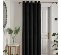 Laurence Llewelyn-Bowen - Rideau Simple en Velours Noir 168 x 214 cm - 1 Panneau - Rideau à œillets Noir - Rideau Thermique et insonorisant en Noir