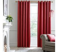 Laurence Llewelyn-Bowen - Rideaux en Velours Rouge Bordeaux 229 x 183 cm - 2 Panneaux - Rideaux occultants pour Chambre à Coucher - Rideaux à œillets Rouges - Rideaux Thermiques et insonorisants