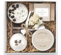 LaurGifts Cadeau d'anniversaire de café pour hommes et femmes, coffret cadeau - Cadeau de bougie pour tout amateur de café, collègue, idée de cadeau de Noël