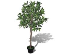 vidaXL Laurier artificiel avec pot 120 cm