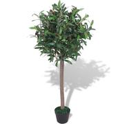 Laurier artificiel avec pot 120 cm vert