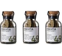 Laurier - Lot de 3 flacons de 5g - Saveur prononcée avec une légère amertume - Très polyvalent en cuisine - Origine portugaise - Produit gourmet