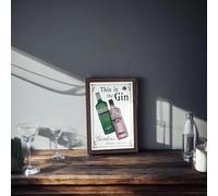 Laurie's Pub and Bar Accessories Gordons Gin Petit miroir