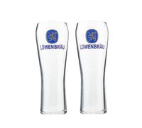 Laurie's Pub and Bar Accessories Lowenbrau Lot de 2 verres à bière 500 ml
