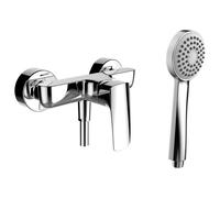 Laurin mitigeur de douche mural avec garniture de douche chromé - LAUFEN HF500750100600