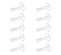 LAURITAMI 30pcs Retainer Transparentes pour Piercing à Lèvres 8/10mm 16G Acrylique Lèvre Sourcil Helix Cartilage Tragus Goujons Barres Boucle d'oreille Incurvé Barbell Piercings