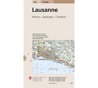 Lausanne Renens, Epalinges, Chexbres, Echelle 1 : 25 000 - Collectif - Office Federal De Topographie Suisse - broché - Atlas / carte