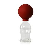 Lauschaer Glas Ventouse en verre soufflé à la bouche et formé à la main avec poire d'aspiration pour usage professionnel et médical sans feu 40 mm