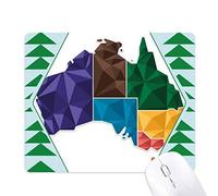 l'australie carte territoire et Ã‰tat coloré illustration tapis de souris green pine tree tapis en caoutchouc