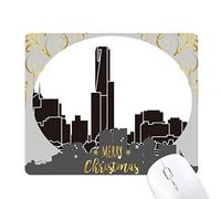 l'australie city landmark gratte - ciel silhouette la nuit de noël, tapis de souris en caoutchouc
