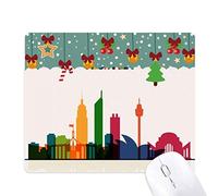 l'australie City Landmark Gratte - Ciel Silhouette Tapis de Souris en Jeu - Office Mat noël