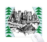 l'australie city landmark sydney opera. tapis de souris green pine tree tapis en caoutchouc