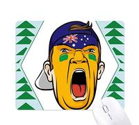 l'australie, la pac pavillon du maquillage facial masque! tapis de souris green pine tree tapis en caoutchouc