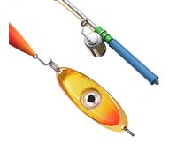 Lauteur de leurre de poisson, lumière des yeux du poisson, Lumière de pêche sous-marine dirigée, Clignotant de lampe imperméable en forme d'oeil pour la plie de crappie creuser le dock de nuit de