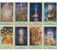 L'authentique Tarot Racines d'Asie - Jeu de 78 Cartes - Cartes de voyance avec Explication des 78 Lames (livret en FR de 98 Pages) - La Grande réflexion intérieure - Jeu Tarot divinatoire egyptien