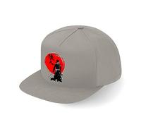 Lauthings Casquette japonaise Samurai Kanji Rising Sun Art Japan Fullcap Art Flat Bill Snapback Cap, gris, taille unique