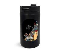 Lauthings Dubaï UAE City Map Travel Mug de voyage, gobelet de voyage, tasse à café isotherme, tasse portable