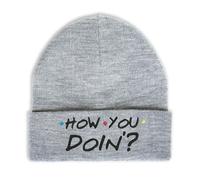 Lauthings How You Doin Joey Motto Slogan, Bonnet d'hiver Beanie Unisex Brodé