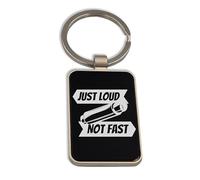 Lauthings Just Loud Not Fast Cars Porte-clés en verre noir personnalisé