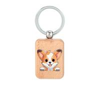 Lauthings Pembroke Welsh Corgi Dog Fur Baby Porte-clés en bois pour chien