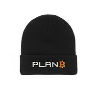 Lauthings Plan B Digital Crypto Embroidered Art Bonnet d'hiver unisexe, Noir , taille unique