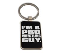 Lauthings Porte-clés « I am Pro Wrestling Guy » en verre noir