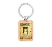 Lauthings Schrodinger's Cat Funny Wanted Poster Science Porte-clés en bois Dog Tag, accessoire porte-clés