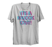 Lauthings T-shirt noir « It's A Knock Out Martial Art Dizzy » - Taille : streetwear en coton bio, blanc, L