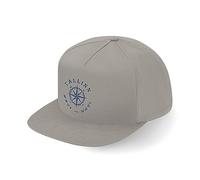 Lauthings Tallinn Estonia Coordinates Travel Fullcap Art Flat Bill Casquette Snapback, gris, taille unique