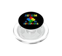 l'Autisme est Mon Super Pouvoir l'Autisme est Mon Super héros Cool Autism PopSockets PopGrip pour MagSafe