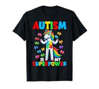 L'autisme est mon super pouvoir, licorne, autisme, fierté, personnes autistes T-Shirt