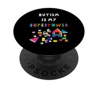 l'Autisme est Mon Super Pouvoir PopSockets PopGrip Adhésif
