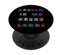 l'Autisme est Mon Super Pouvoir PopSockets PopGrip Adhésif