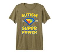 l'Autisme est Mon Super Pouvoir pour Les Enfants autistes T-Shirt Haut de Gamme