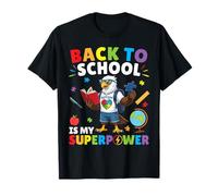 l'Autisme est Mon Super Pouvoir Rentrée Scolaire Eagle Students Boys T-Shirt
