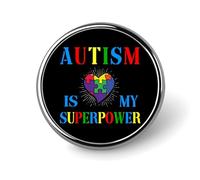 L'autisme est mon superpouvoir - Ensembles de pins émaillés - Sensibilisation à l'autisme - Pins puzzle autisme pour sacs à dos - Broches - Guerrier de l'autisme - Boutons personnalisés - Pins sensori