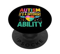l'Autisme n'est Pas Un Handicap, C'est Une capacité différente l'Autisme PopSockets PopGrip Adhésif