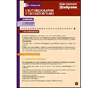 L'autobiographie et les réécritures - Collectif - Studyrama Eds - broché - Manuel