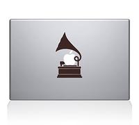 L'Autocollant Guru 2097-mac-12 m-Bla Gramophone Vinyle Autocollant 12" MacBook Marron