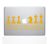 L'Autocollant Guru d'échecs des Armes MacBook Autocollant en Vinyle - 38,1 cm MacBook Pro (2016 et Plus récent) - Jaune (1277-mac-15 X -SY)