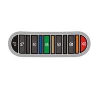 L'autocollant thermomètre pour bouteille indicateur de température respectable pour vin, bière, lait, aquarium - Étiquette thermique LCD auto-adhésive pour bouteilles et réservoirs