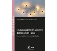 L'autoconsommation collective d'électricité en France: Émergence d'une innovation contrariée