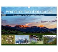 L'automne dans la vallée de Tannheim - Impressions de Schattwald à Nesselwängle, Version française (Calendrier mural 2026 DIN A3 portrait), Calendrier CALVENDO mensuel