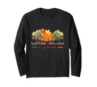 L'automne est ma couleur préférée pour les amoureux de la nature d'automne Manche Longue