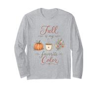 L'automne est ma Couleur préférée Saison d'automne Délicat Minimaliste Manche Longue